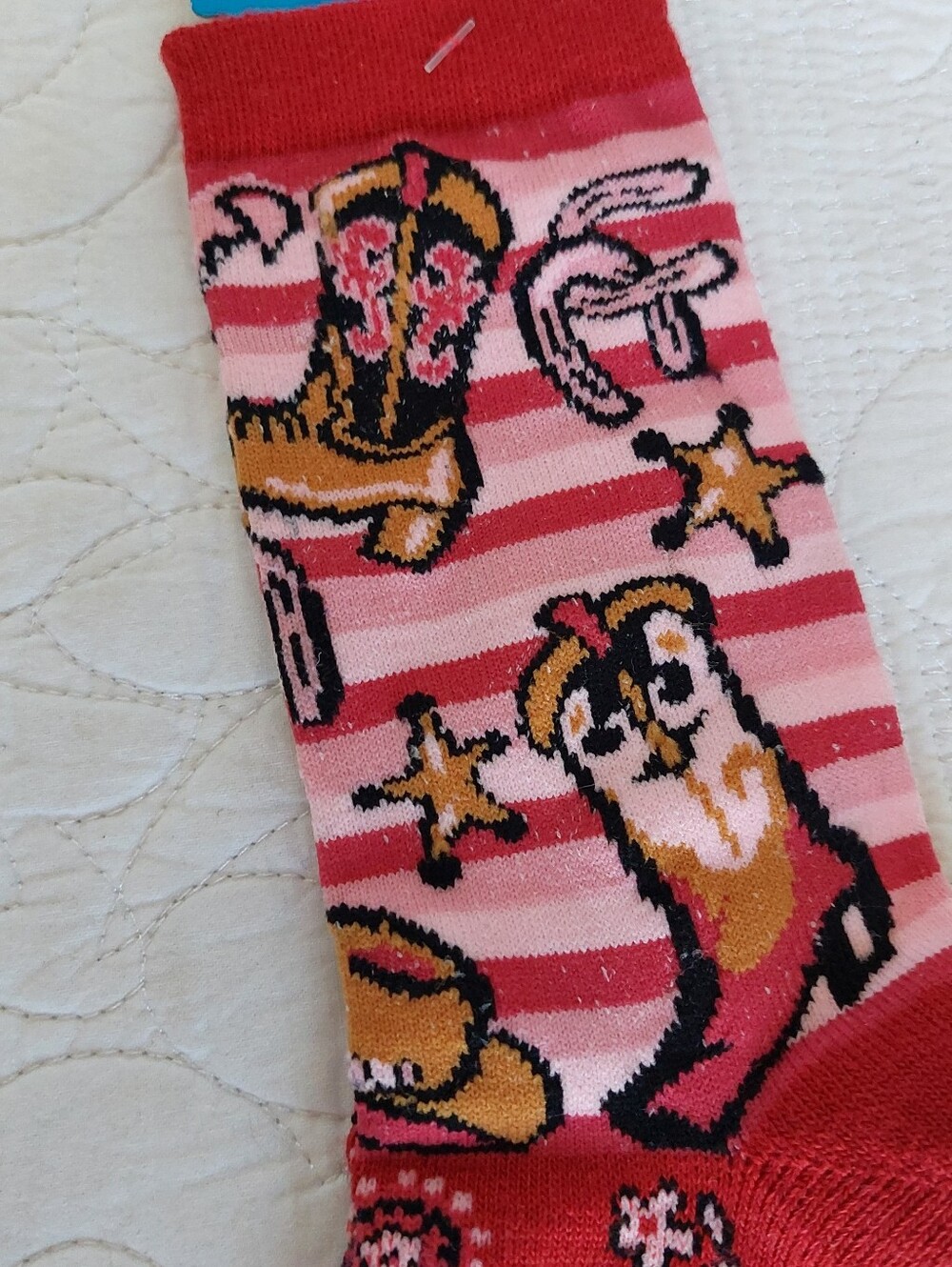 4 Sets Of Cowgirl/ BoyWestern Socks NOS Size Range 8 To 11 Rodeo Southwest Cute! - Picture 2 of 16